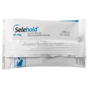 セレホールド,セラメクチン 45mg（1本あたり） ,  0.75mL X　ピペット 3本, 製造元：KRKA, ピペット包装, 情報